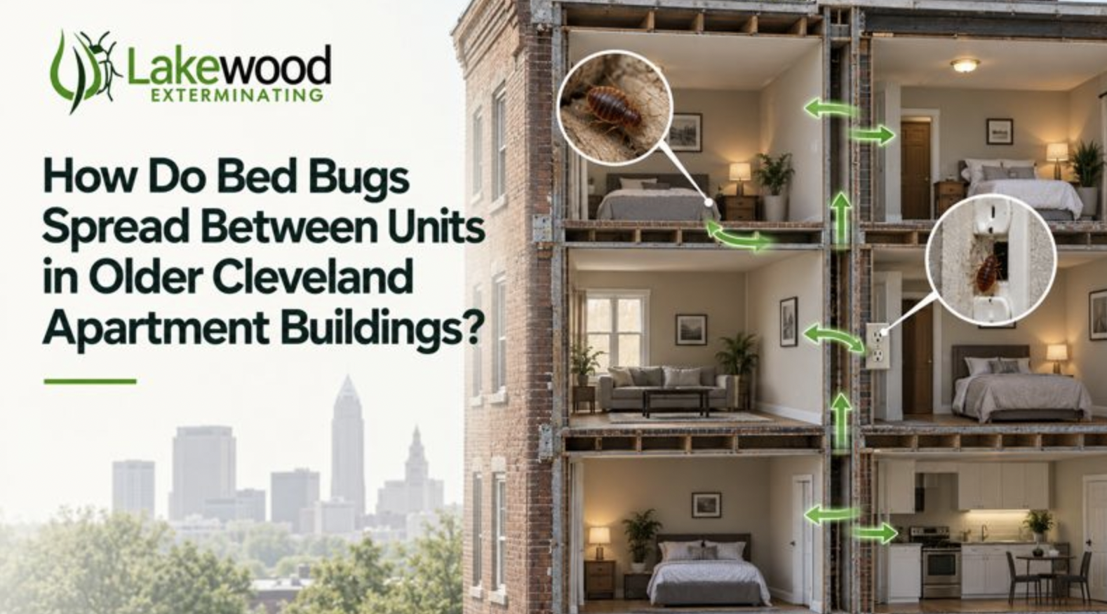 How Do Bed Bugs Spread Between Units in Older Cleveland Apartment Buildings?
