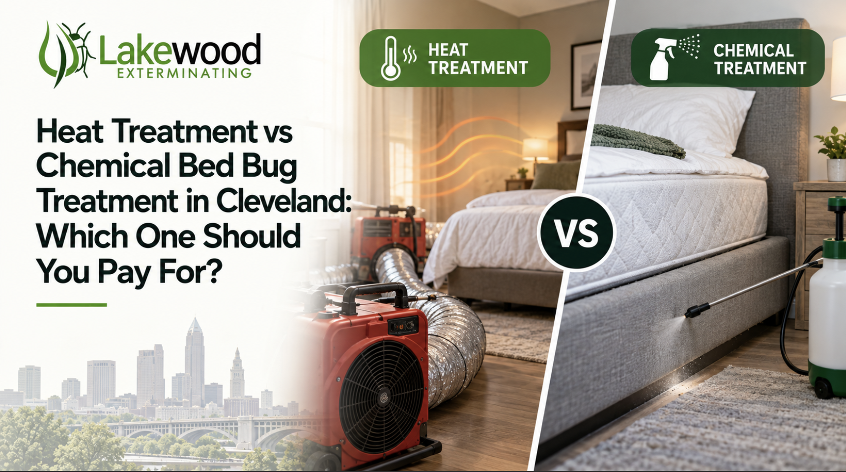 Heat Treatment vs Chemical Bed Bug Treatment in Cleveland: Which One Should You Pay For?